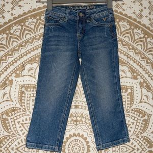 “JUSTICE” SIMPLY LOW BUTTON & ZIP UP POCKETED JEANS, GIRLS SIZE 7 SLIM